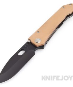 Medford Knives 187 DP 20CV PVD Blade with Coyote G10 Handles/ Standard Hardware & Clip KJ Exclusive