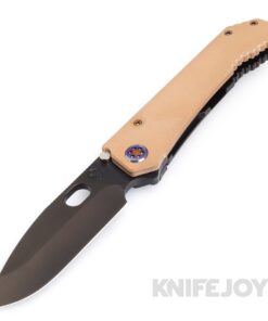 Medford Knives 187 DP 20CV PVD Blade with Coyote G10 Handles/ Flamed Hardware & Clip KJ Exclusive