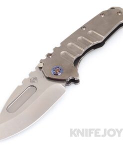 Medford Knives Praetorian T S35VN Tumbled Drop Point Blade with Tumbled Handles/ Flamed Hardware and Clip
