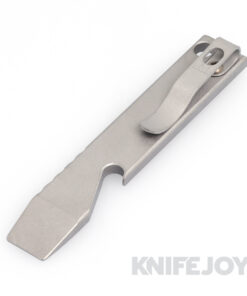 Maverick Customs 4" Stonewash Titanium Pocket Pry Bar/ Bottle Opener