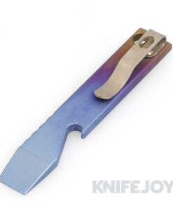Maverick Customs 4" Faded Ano Titanium Pocket Pry Bar/ Bottle Opener