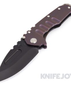 Medford Knives Praetorian "T" S35VN PVD Drop Point Blade with Violet Handles/ Standard HW