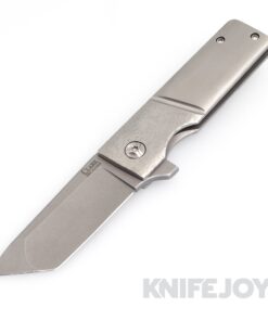 David Clark Knives Grunt 3.25 Flipper Magnacut Blade with Textured Titanium Handles