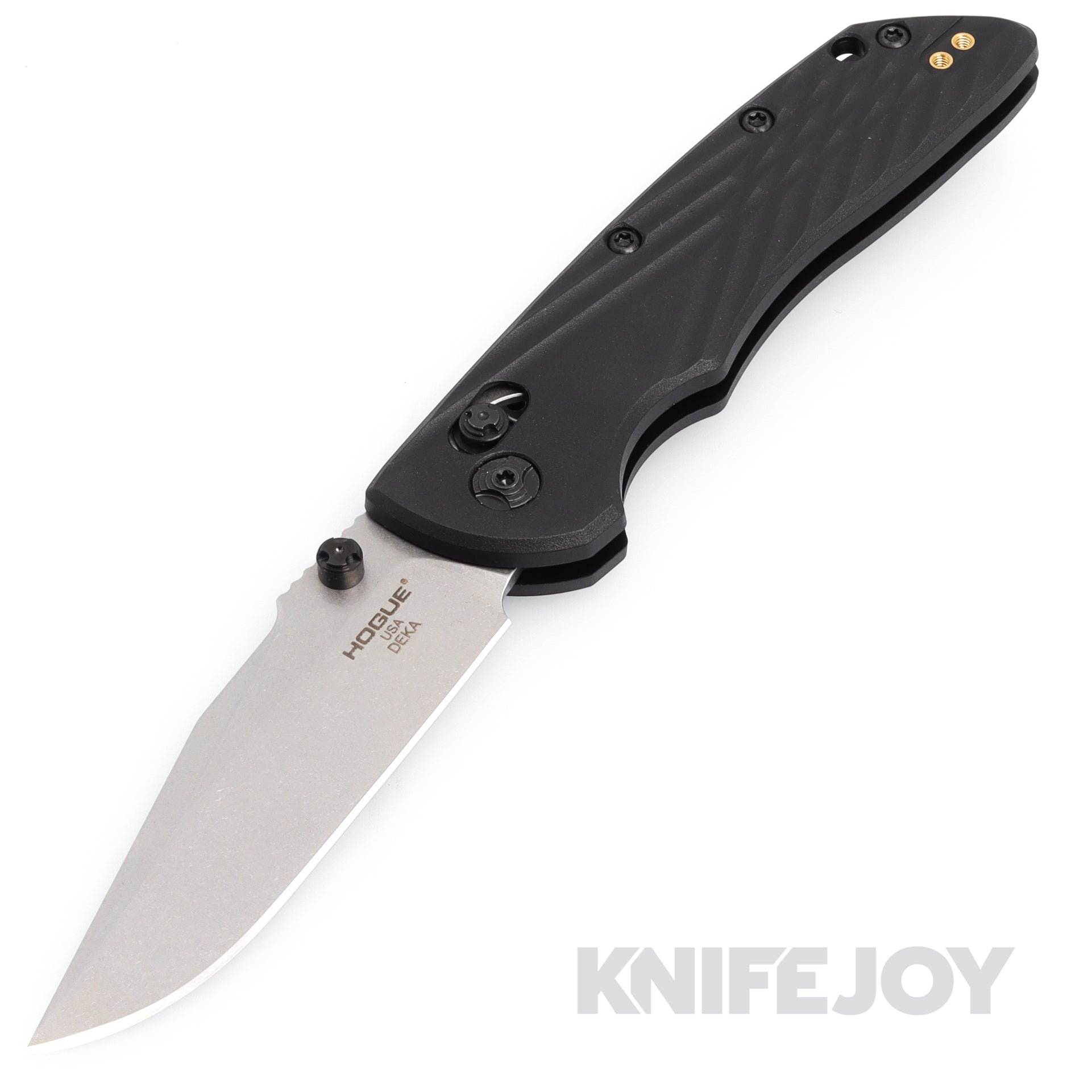 Hogue HOGK24379MC Deka ABLE Lock™ Folder Clip Point Magnacut Blade with Black Polymer Handles