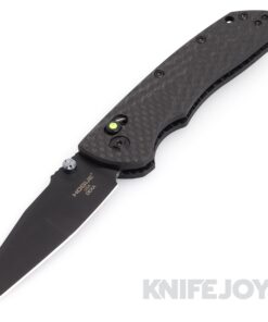 Hogue Knives HOGK24298-LIM Deka Blade Show 2022 Exclusive PVD Blade with Carbon Fiber Handles/ Blue Anodized Titanium Screws/ Glow Rhino Tritium Lockbar