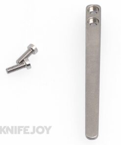 Fellhoelter Full Size Titanium Plain Pocket Clip Stonewash Finish
