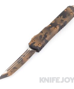 MICROTECH 123-1CSS Ultratech OTF Auto Signature Series Coyote Camo Tanto Blade with Coyote Camo Aluminum Handles