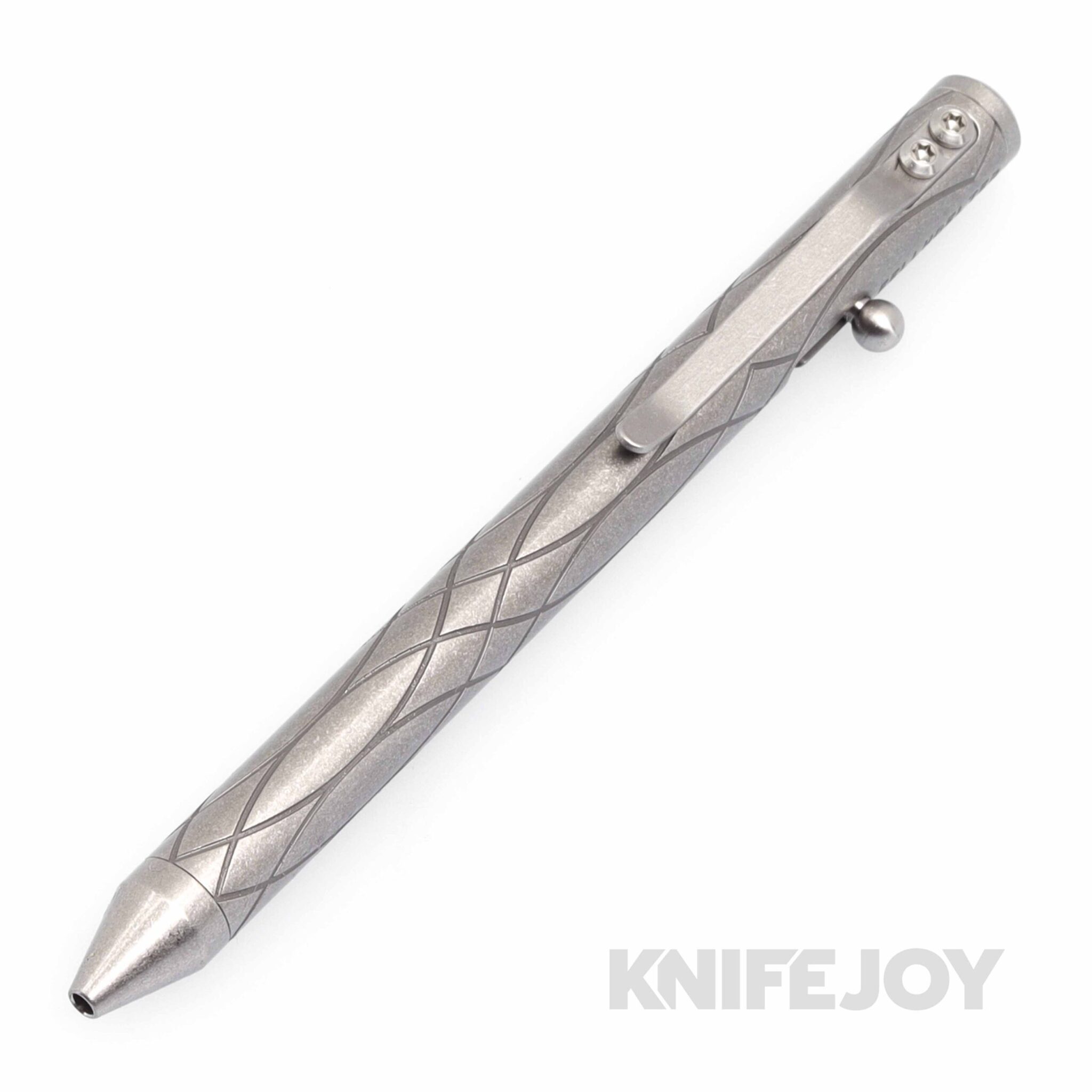 Fellhoelter Tibolt 2 Tone Spiro Large Circle Engraved Titanium Pen5