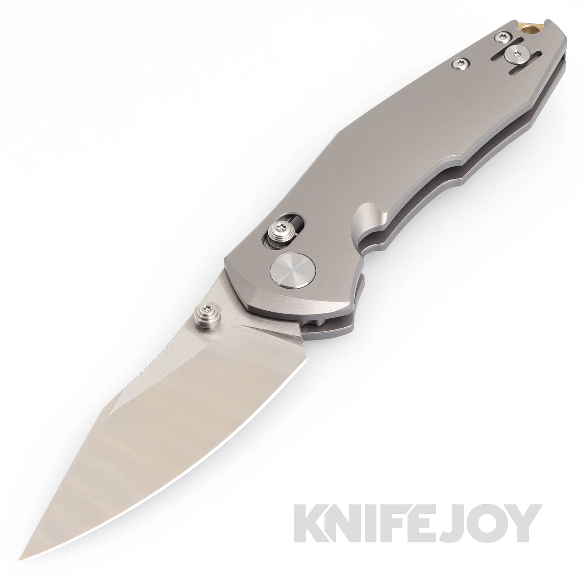GiantMouse Knives Vox/Anso ACE Nazca Satin Finish Blade with Titanium Handles