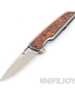 Mechforce Frame Lock M-1 M390 Drop Point Blade with Mars Valley Fat Carbon Inlay Handles