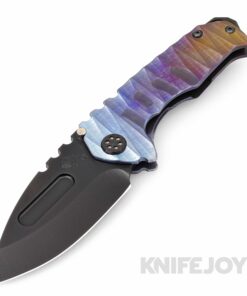 Medford Knives Praetorian Genesis "T" S35VN PVD Drop Point Blade with Makers Ano Lighttning Handles/ PVD Hardware and Clip