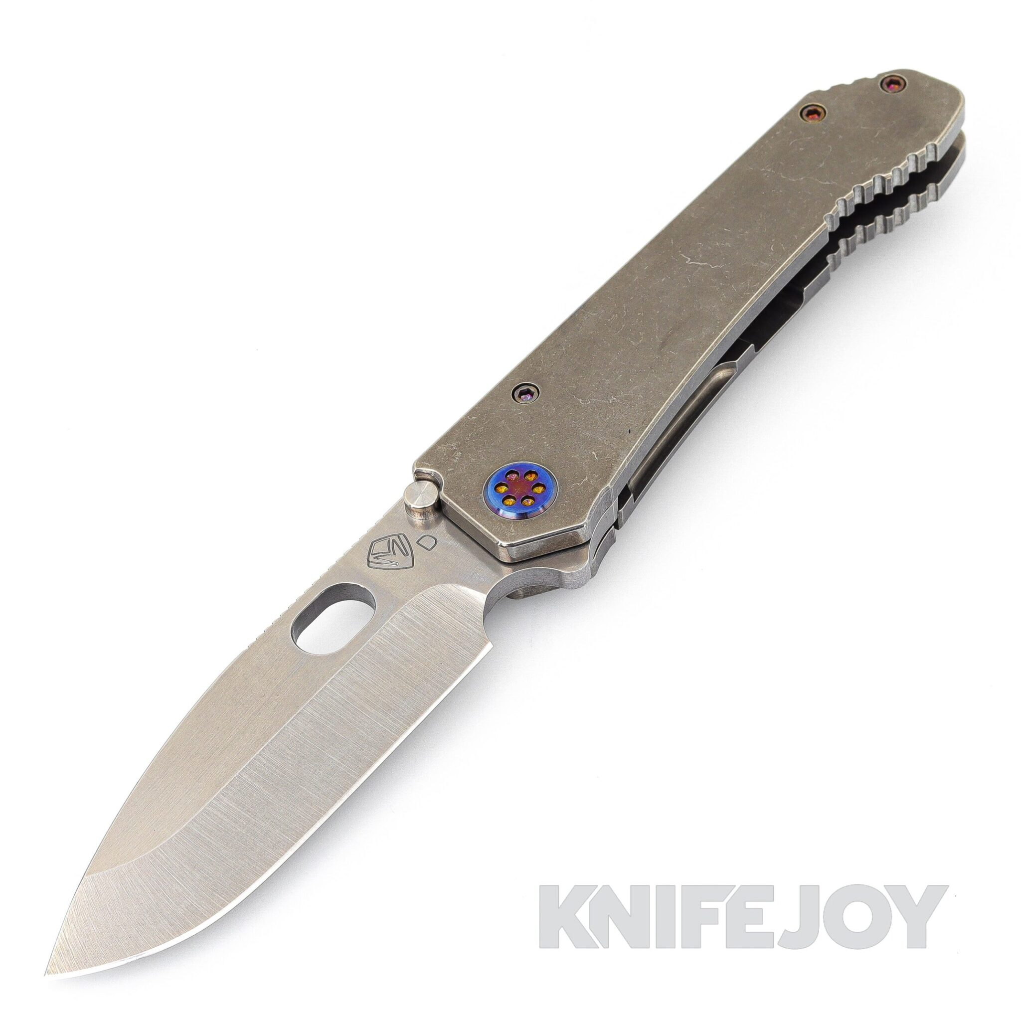 Medford Knives 187 DP D2 Tumbled Blade with Tumbled Handles/ Flamed Hardware and Clip
