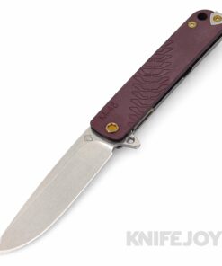 Medford Knives M-48 S35VN Tumbled Blade with Red Handle/ Tumbled Spring/ Bronze HW and Standard Clip