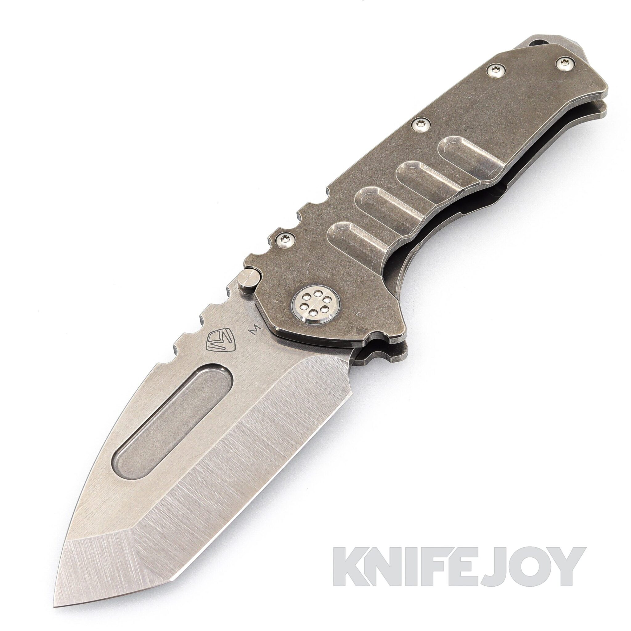 Medford Knives Praetorian "T" Magnacut Tumbled Tanto Blade with Tumbled Handles/ Standard Hardware and Clip