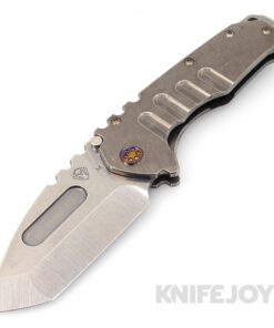 Medford Knives Praetorian "T" Magnacut Tumbled Tanto Blade with Tumbled Handles/ Flamed Hardware and Clip