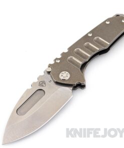 Medford Knives Praetorian "T" Magnacut Tumbled Drop Point Blade with Tumbled Handles/ Standard Hardware and Clip