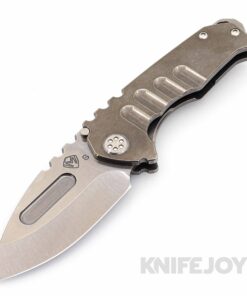 Medford Knives Praetorian Genesis "T" S35VN Tumbled Drop Point Blade with Tumbled Handles/ Standard Hardware and Clip