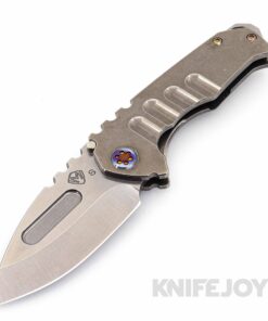 Medford Knives Praetorian Genesis "T" S35VN Tumbled Drop Point Blade with Tumbled Handles/ Flamed Hardware and Clip
