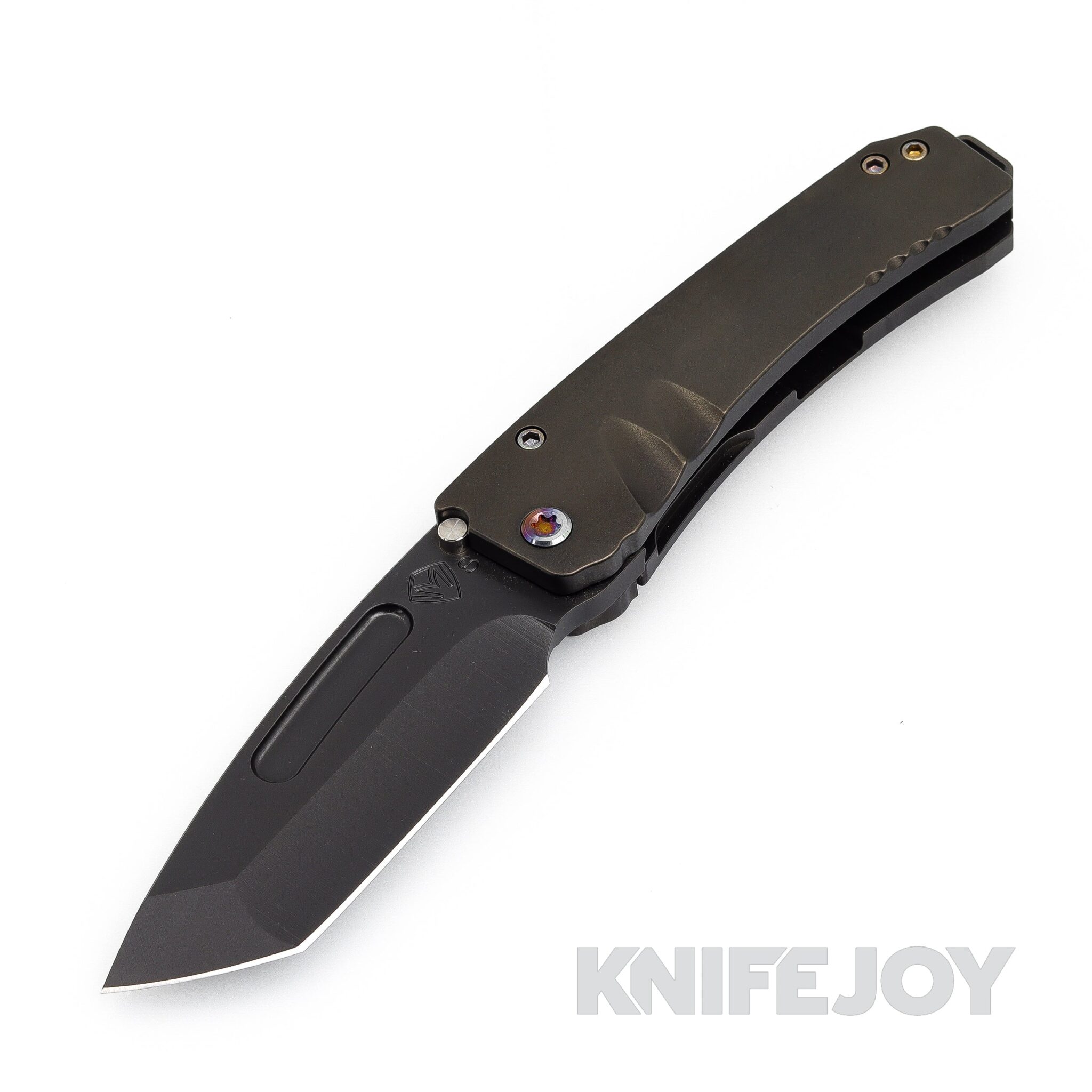 Medford Knives Midi Marauder S35VN Tumbled PVD Tanto Blade with Tumbled PVD Handles/ Flamed Hardware and Clip