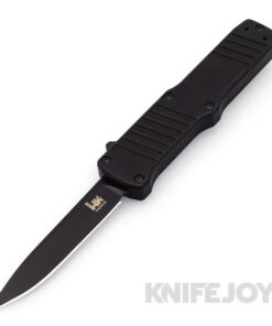 Hogue Knives HOGK54010 HK Hadron OTF Automatic Black PVD Finish Clip Point Blade with Matte Black Aluminum Frame