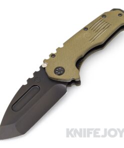 Medford Knives Praetorian Scout M/P D2 PVD Tanto Blade with OD Green G10 Handles/ PVD Hardware and Clip