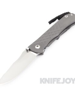 Chris Reeve Knives Umnumzaan Drop Point Magnacut Blade with Plain Titanium Handles