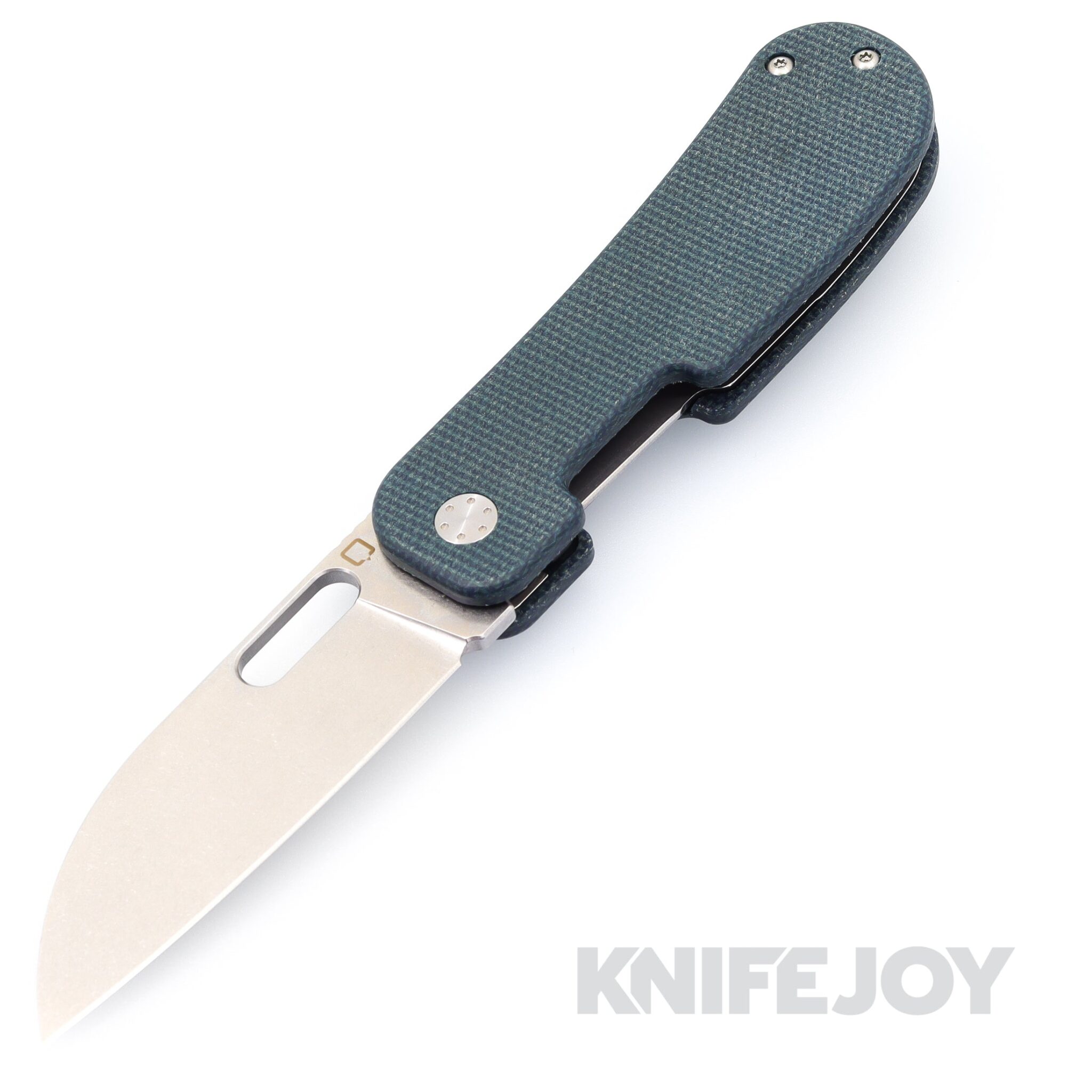 Qvist Bladeworks Variant PE2 Stonewashed Blade with Blue Micarta Handles (Production Edition 2.0)