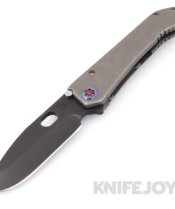 Medford Knives 187 DP D2 PVD Blade with Old School Tumbled Contoured Handles/ Flamed Hardware and Clip