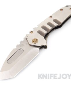 Medford Knives Praetorian "T" CPM 20CV Tumbled Tanto Blade with Bronze Handles w/ Silver Flats/ Bronze HW/ Brush Clip KJ Exclusive