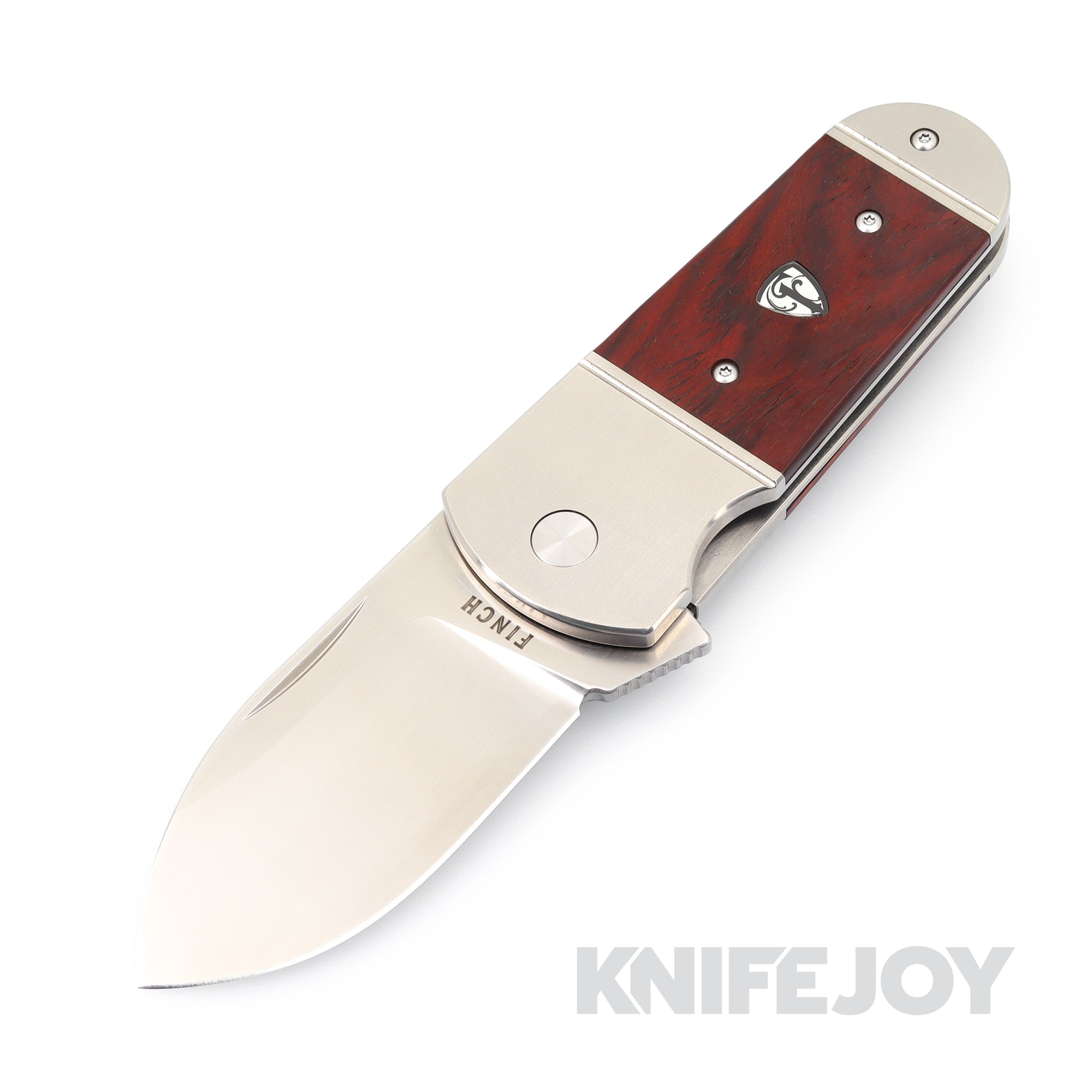 Finch Knife Company Buffalo Tooth Satin Blade with Cocobolo Inlay/ Titanium Handles