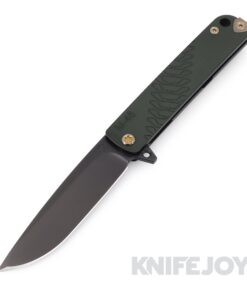 Medford Knives M-48 S35VN PVD Blade with Green Handle/ PVD Spring/ Bronze Hardware/ Bronze Clip