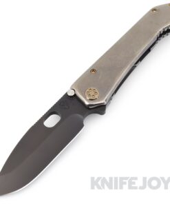 Medford Knives 187 DP D2 PVD Blade with Old School Tumbled Contoured Handles/ Bronze Hardware and Clip