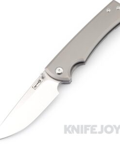 Chaves Knives Liberation 229 Belt Finish Drop Point Blade with Stonewash Titanium Handles