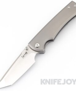 Chaves Knives Liberation 229 Belt Finish Tanto Blade with Stonewash Titanium Handles