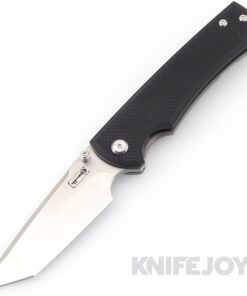 Chaves Knives Liberation 229 Belt Finish Tanto Blade with Black G10 Show Side/ Titanium Handles