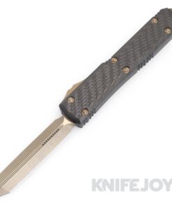 MICROTECH 223-13APCFS Ultratech Spartan OTF Auto Signature Series Bronzed Apocalyptic Standard Blade with Carbon Fiber Top/ Aluminum Handles
