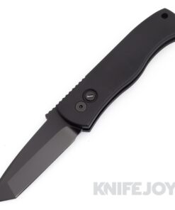 Pro-tech Knives E7T-OPERATOR Emerson CQC7 Tanto Auto ALL Black Sterile with Tritium Push Button