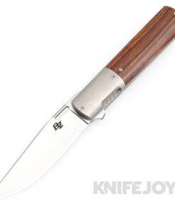 Brad Zinker Knives Urban Barlow 3.0 Linerlock Flipper Stonewashed CPM 154 Blade with Desert Ironwood Scales