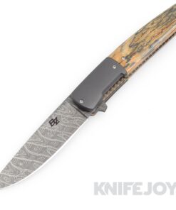 Brad Zinker Knives Swayfront Drop Point 3.0 Linerlock Flipper Mike Norris Hornets Nest Blade with Mammoth Ivory Scales/ Zirc Bolsters