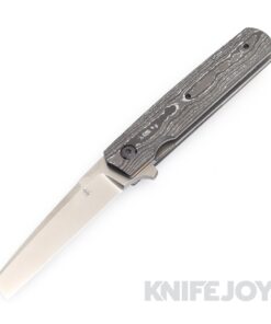 Jason Clark Custom Knives RTP Magnacut Blade with Titanium Frame/ Camo Carbon Scales