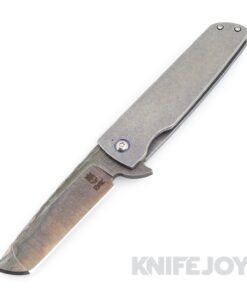 RichMade Knives AO Large Stingray 440B Stainless Steel Blade with Custom Titanium Scales