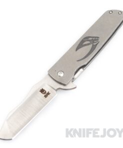 RichMade Knives AL Large Stingray Mandalorian Build AEB-L Stainless Steel Blade with Custom Titanium Scales