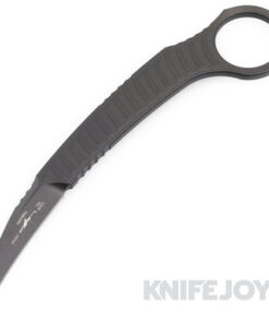 MICROTECH 215-1DLCS Fixed Blade Signature Series Feather Karambit DLC Single Edge Standard Blade with DLC Handles