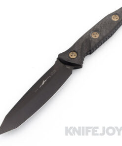 MICROTECH 114-1DLCCFS SOCOM Alpha Signature Series Fixed Blade Tanto DLC Black Blade with Carbon Fiber Handles