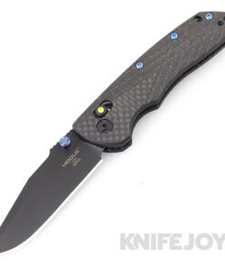 Hogue Knives HOGK24299-LIM Deka Black Blade with Carbon Fiber/ Green Tritium Scales