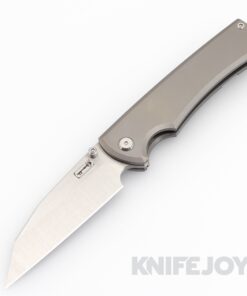 Chaves Knives Sangre 229 Belt Finish Wharncliffe Blade with Stonewash Titanium Handles