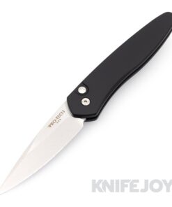 Pro-tech Knives PT3405 Newport Stonewash Thin Sleek 3" Blade Black Handle Auto