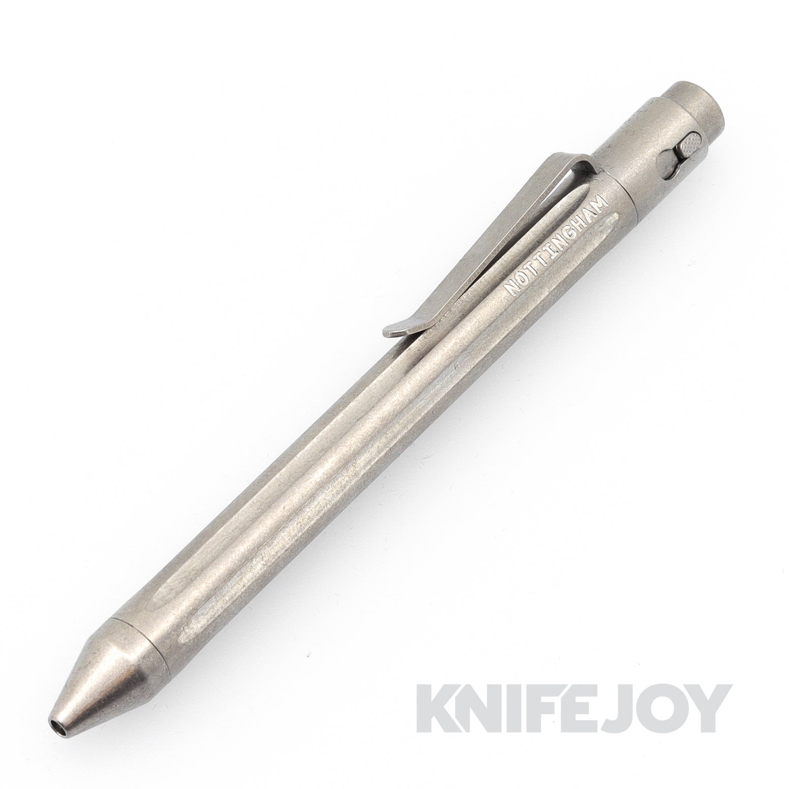 Nottingham Tactical TiButton Right Hand Double Lock Parker Full Straight Flute Pen