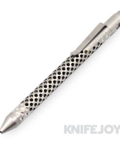 Nottingham Tactical TiButton Right Hand Double Lock Pilot G2 Full-Size RIP Tumbled Titanium Pen