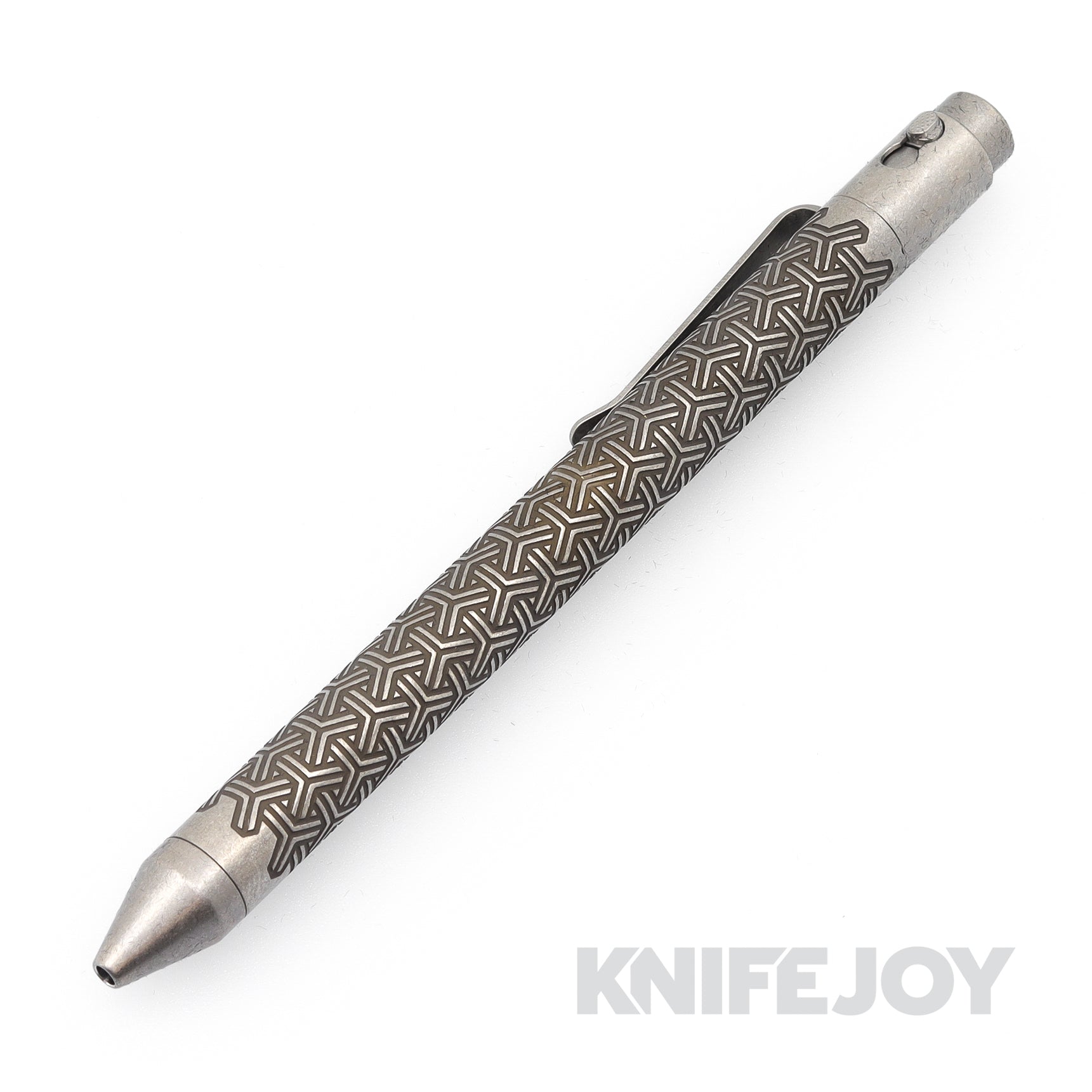 Nottingham Tactical TiButton Right Hand Double Lock Pilot G2 Full-Size YKNOTT ANODIZED Titanium Pen